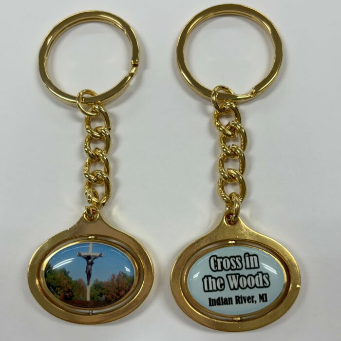 Gold Oval Key Chain